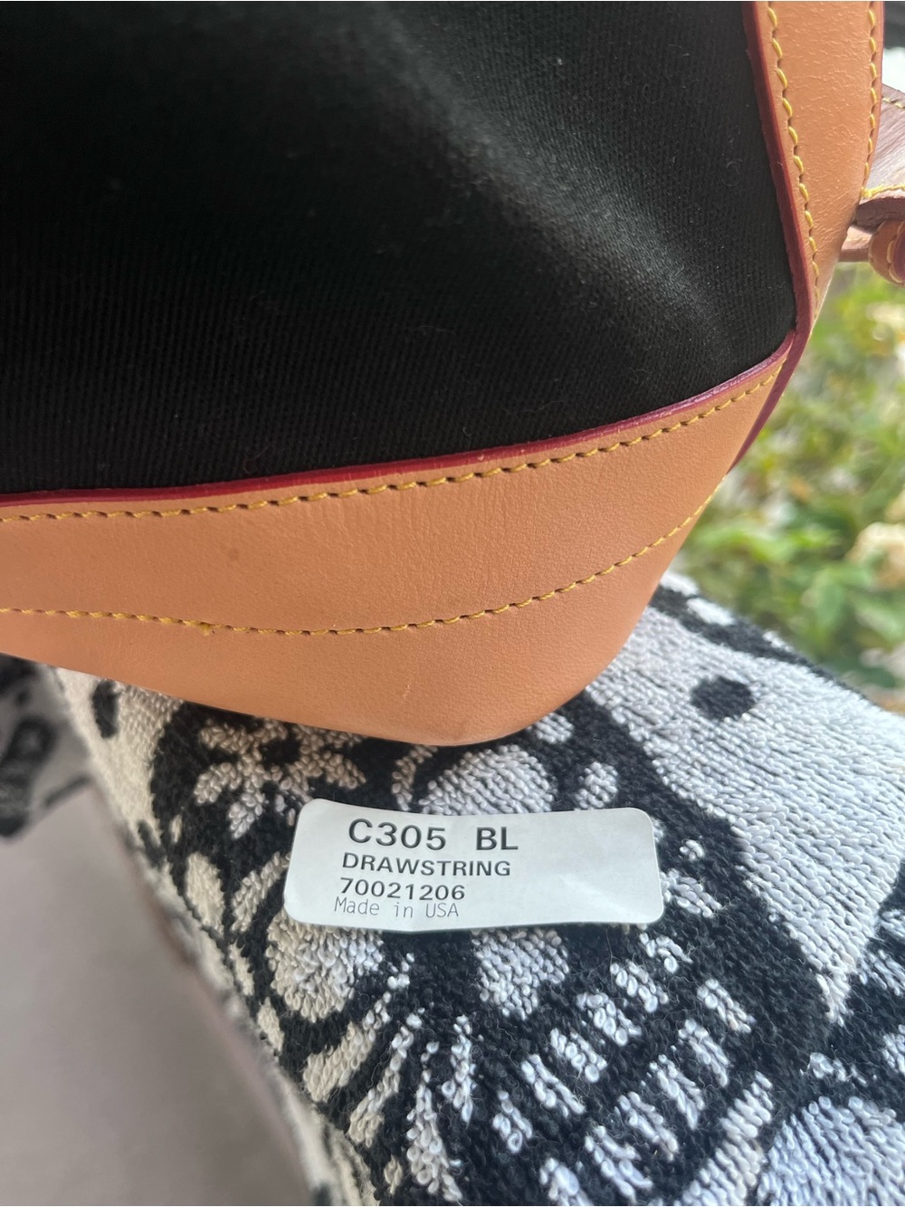 Dooney & Bourke Black Canvas Drawstring - Picture 11 of 11